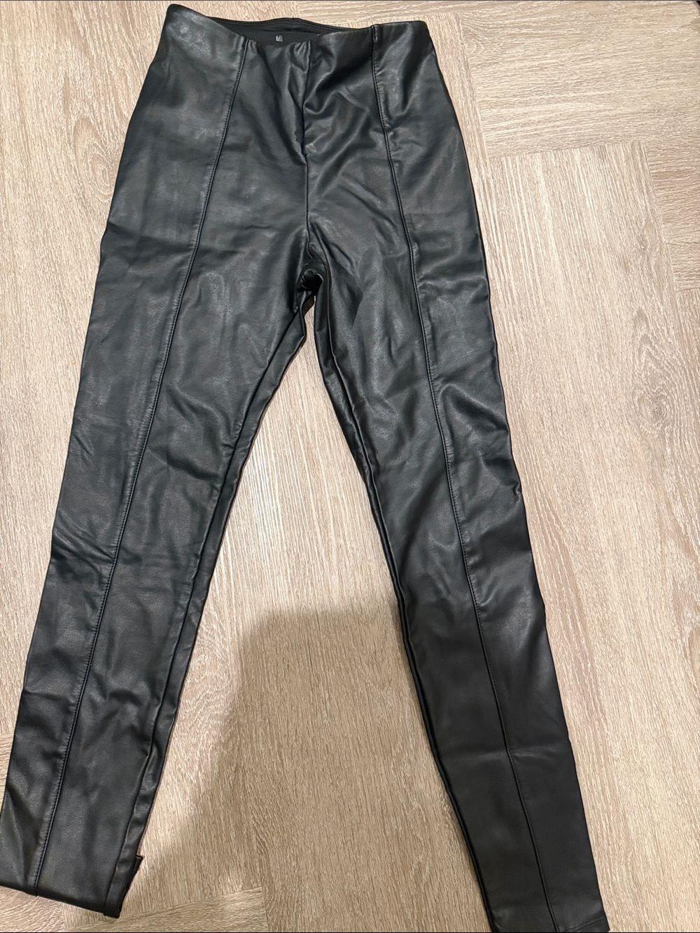 Wolford Black Faux Leather Leggings